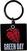 Muzieksleutelhanger Green Day Stacked Logo & Grenade (Glow-in-the-Dark) Sleutelhanger