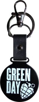 Muzieksleutelhanger Green Day Stacked Logo & Grenade Circle (Glow-in-the-Dark) Sleutelhanger - 1