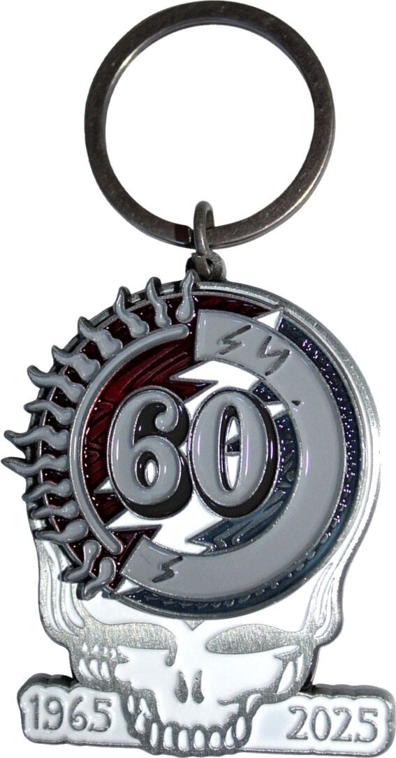Muzički privezak Grateful Dead 60th Anniversary Skull Privezak za ključeve