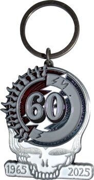 Muzički privezak Grateful Dead 60th Anniversary Skull Privezak za ključeve - 1
