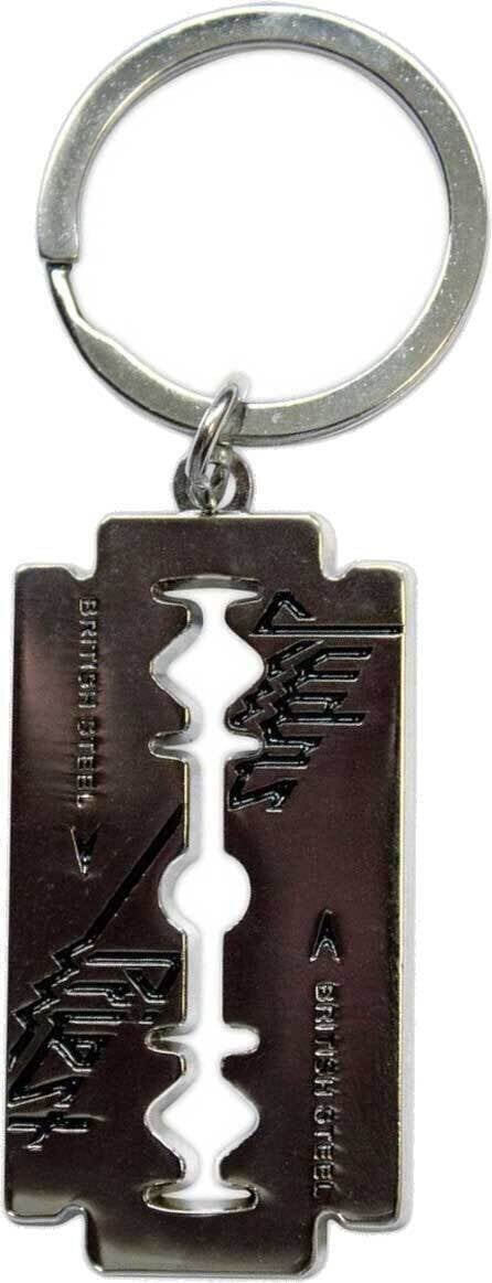 Music pendant Judas Priest British Steel Razor Blade Key Chain