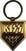 Pendentif musique Kiss Gold Army Pennant (Double Sided) Porte-clés