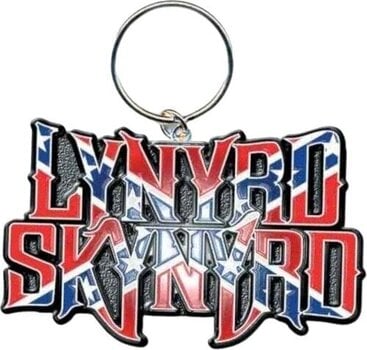 Muzieksleutelhanger Lynyrd Skynyrd Flag Logo Sleutelhanger - 1