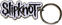 Muzieksleutelhanger Slipknot Black Logo White Border Sleutelhanger