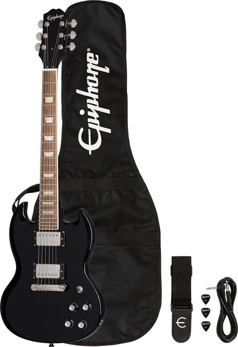 Elektrinė gitara Epiphone Power Players SG Dark Matter Ebony
