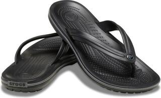 Pantofi de Navigatie Crocs Crocband Flip Negru/Gri/Ardezie