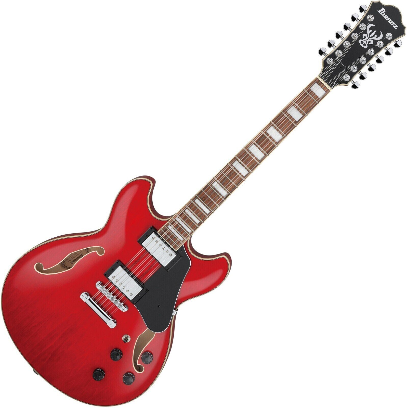 Semi-Acoustic Guitar Ibanez AS7312-TCD Transparent Cherry Red Semi-Acoustic Guitar