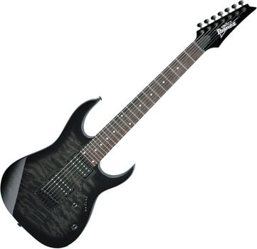 Guitarra elétrica de 7 cordas Ibanez GRG7221QA-TKS Transparent Black Sunburst Guitarra elétrica de 7 cordas - 1