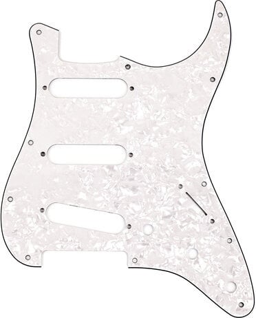 Pickguard Fender 11-Hole Mount White Moto Pickguard