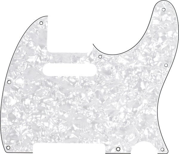Pickguard Fender 8-Hole Mount White Moto Pickguard