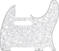 Pickguard Fender 8-Hole Mount White Moto Pickguard