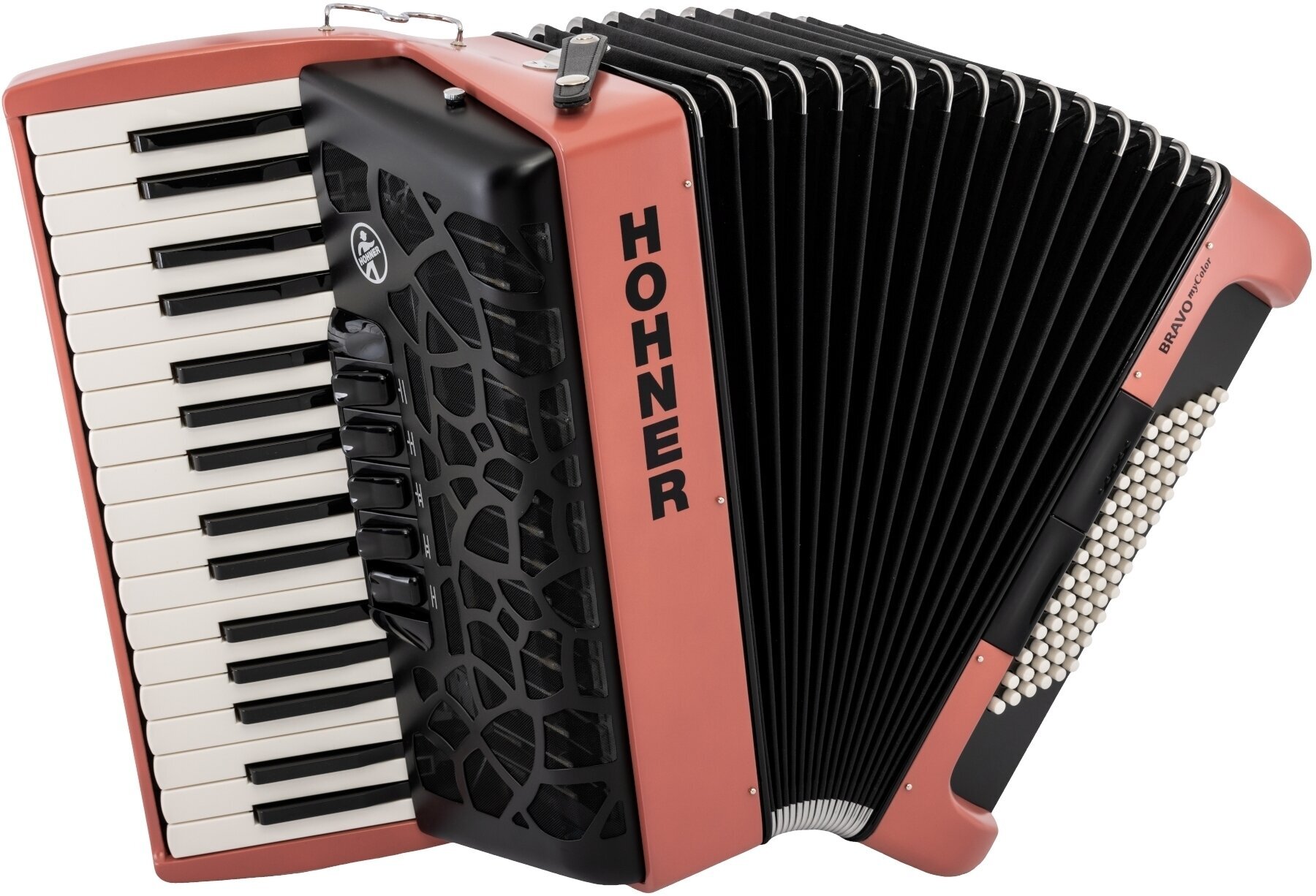Accordeon met toetsenbord Hohner BRAVO MyColor III 72 Accordeon met toetsenbord Fire