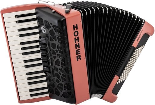 Accordeon met toetsenbord Hohner BRAVO MyColor III 72 Accordeon met toetsenbord Fire - 1