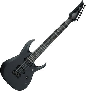 7-string Electric Guitar Ibanez RGDRB71-BKF Black Flat 7-string Electric Guitar - 1