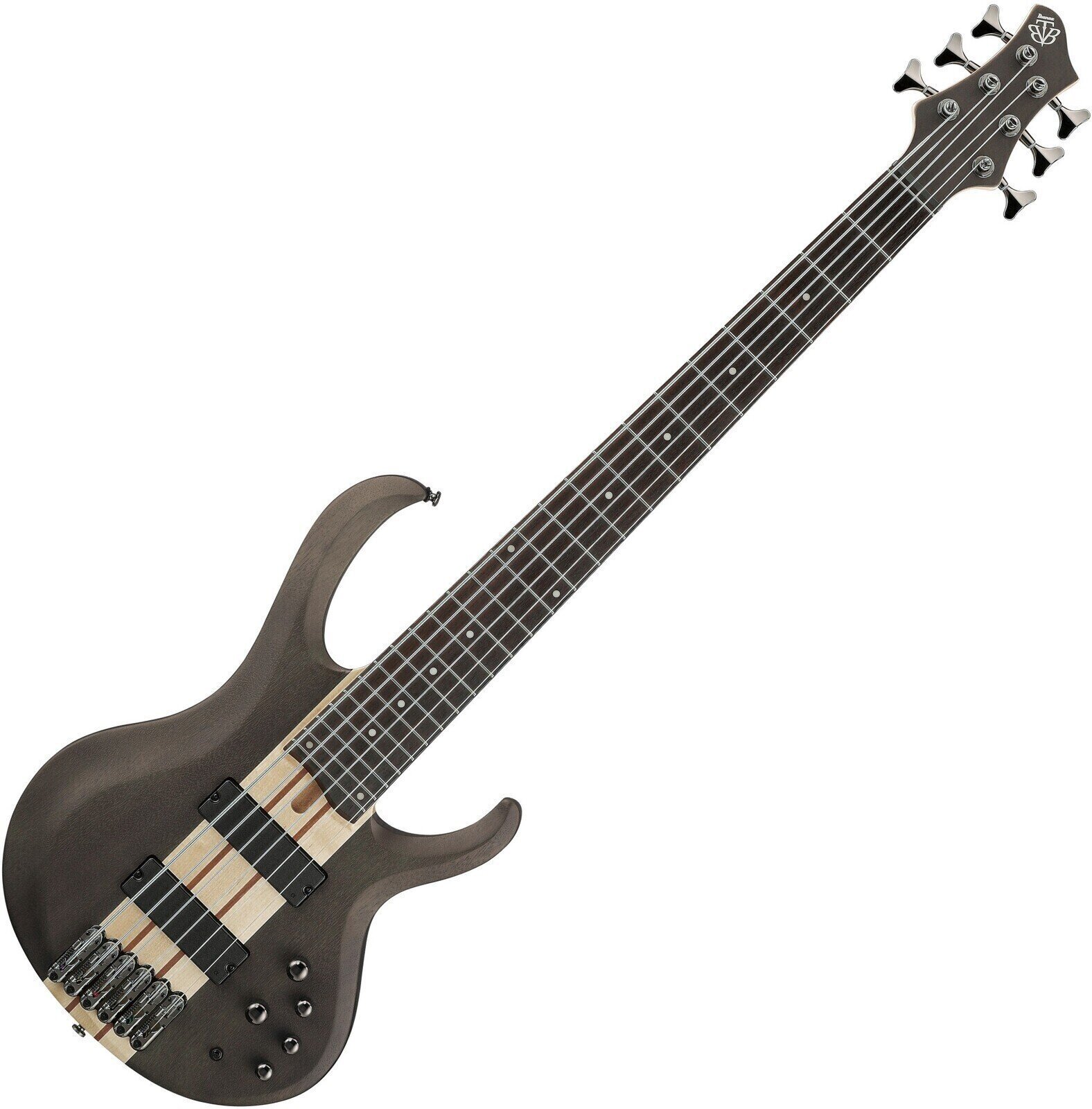 Bas 6-corzi Ibanez BTB606-TGF Transparent Gray Flat Bas 6-corzi
