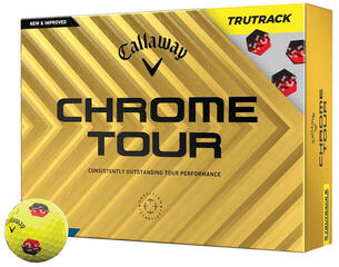 Golfball Callaway  Chrome Tour Yellow TruTrack Golfball