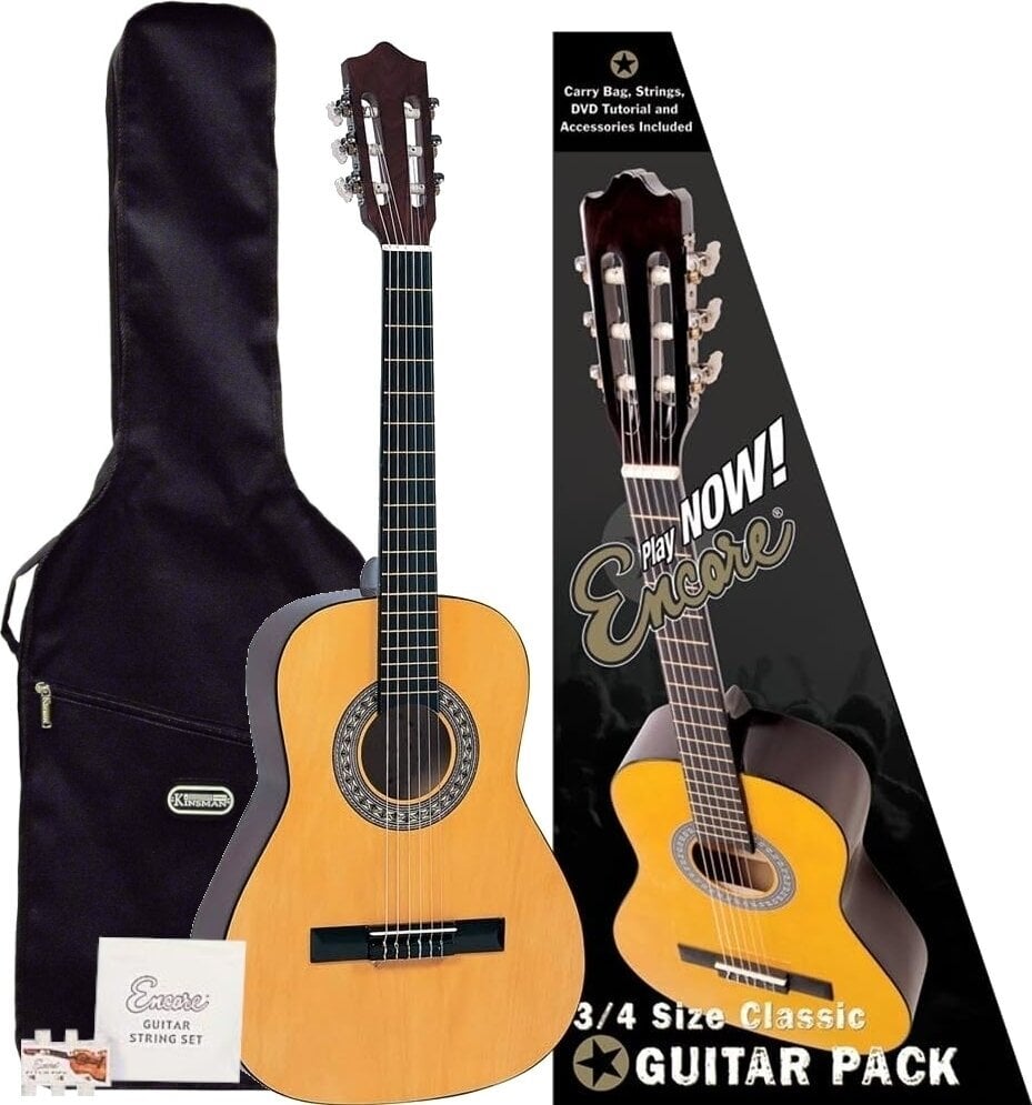 Klasszikus gitár Encore ENC34OFT Natural Klasszikus gitár