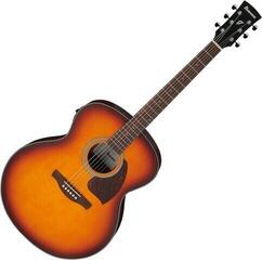 Jumbo Elektro-Akustikgitarren Ibanez PJ50E-OAH Vintage Amber Sunburst Jumbo Elektro-Akustikgitarren