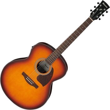 Jumbo Elektro-Akustikgitarren Ibanez PJ50E-OAH Vintage Amber Sunburst Jumbo Elektro-Akustikgitarren - 1