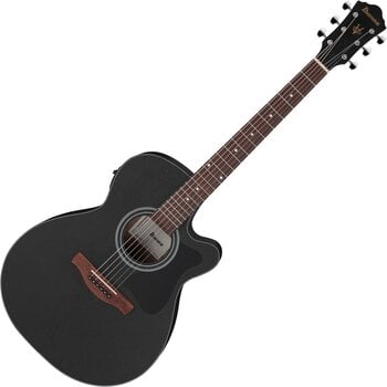 Jumbo z elektroniką Ibanez VC44CE-WK Weathered Black Open Pore Jumbo z elektroniką - 1