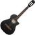 Gitara klasyczna z przetwornikiem Ortega RCE125SBK-3/4 3/4 Satin Black Gitara klasyczna z przetwornikiem