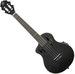 Tenor Ukulele Ortega RTPS-U-SBK-L Satin Black Tenor Ukulele