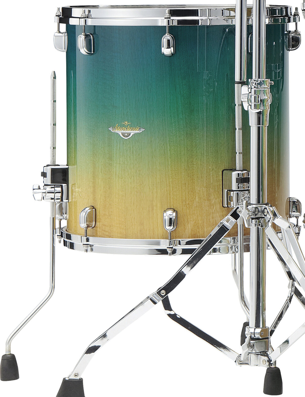 Барабан Floor Tom Tama MEF1414-VMMF Starclassic Maple Exotic 14" Marine Shoreline Movingui Fade Барабан Floor Tom