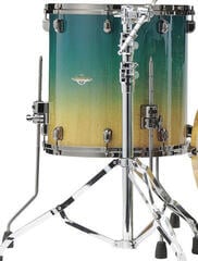 Floor Tom Tama MEF1414B-VMMF Starclassic Maple Exotic 14" Marine Shoreline Movingui Fade Floor Tom
