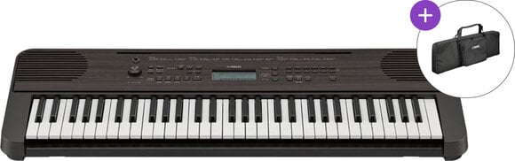 Keyboard mit Touch Response Yamaha PSR E360 Cover SET Keyboard mit Touch Response Dark Walnut - 1