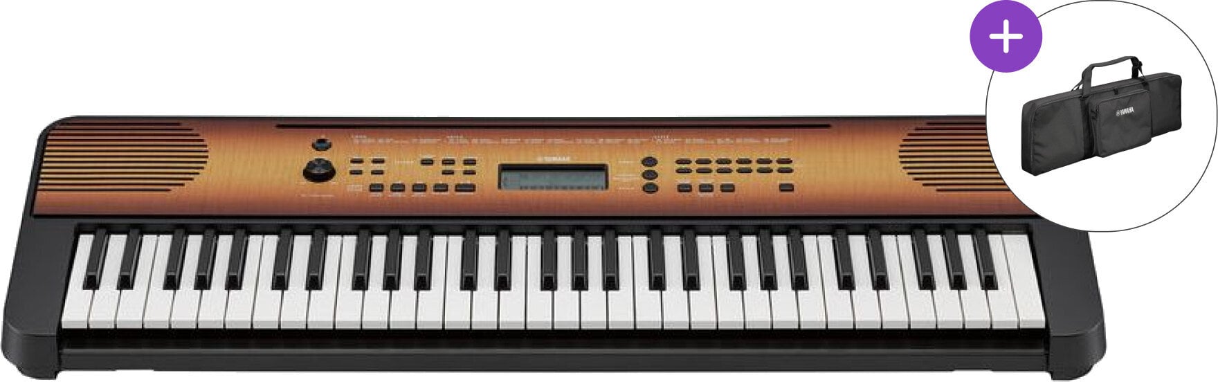 Teclado com resposta tátil Yamaha PSR E360 Cover SET Teclado com resposta tátil Ácer