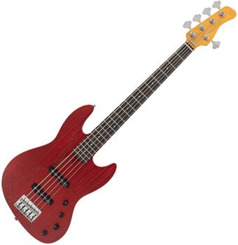 5-strenget basguitar Sire Marcus Miller V6-5 Candy Apple Red 5-strenget basguitar - 1