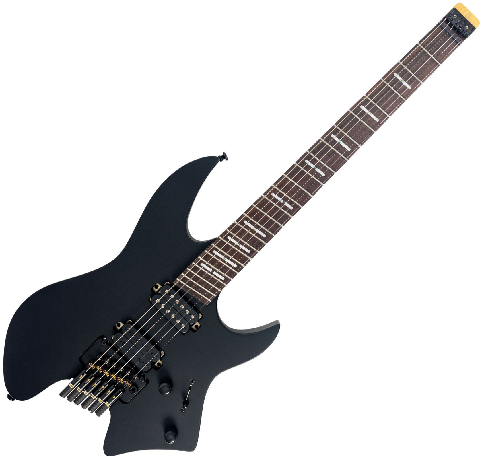 Headless gitaar Sire Larry Carlton X6 Black Satin Headless gitaar