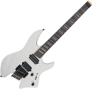 Headless kytara Sire Larry Carlton X6 Silver Sparkle Headless kytara - 1