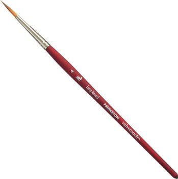 Pensel Princeton Brush Velvetouch Multi-Technique Brushes Synthetic Long Round Short Handle 4 - 1