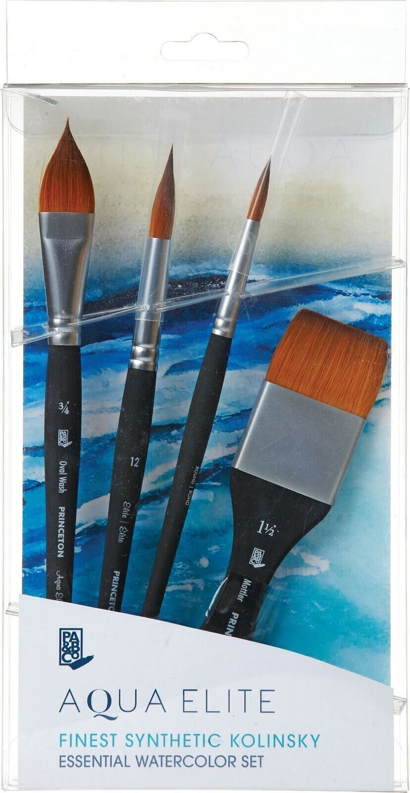 Princeton Brush Aqua Elite Sada štětců 4 ks