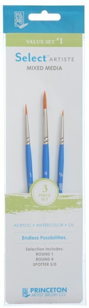 Princeton Brush Selectartiste Multi-Technique Sada štětců 3 ks