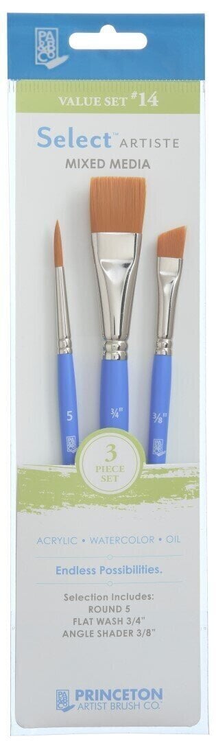 Princeton Brush Selectartiste Multi-Technique Sada štětců 3 ks