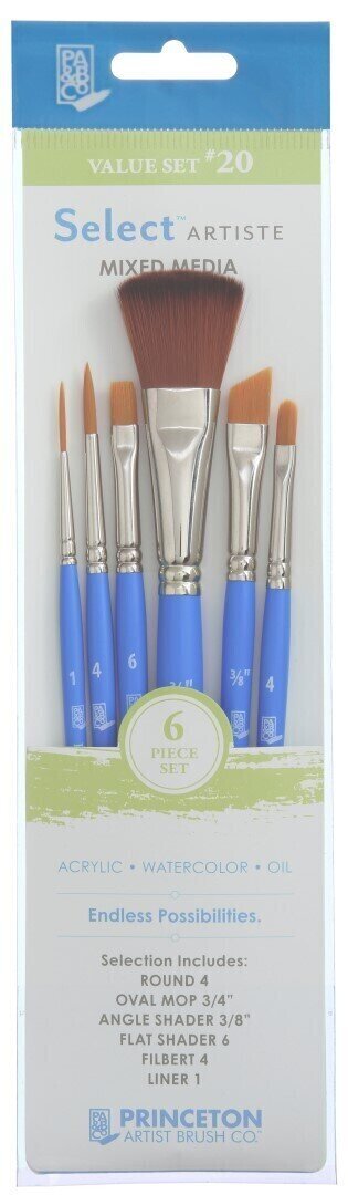 Princeton Brush Selectartiste Multi-Technique Sada štětců 6 ks