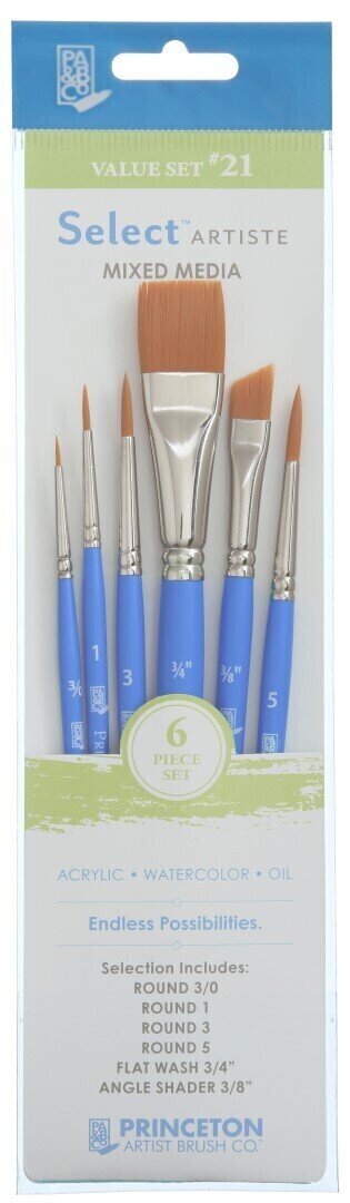 Princeton Brush Selectartiste Multi-Technique Sada štětců 6 ks