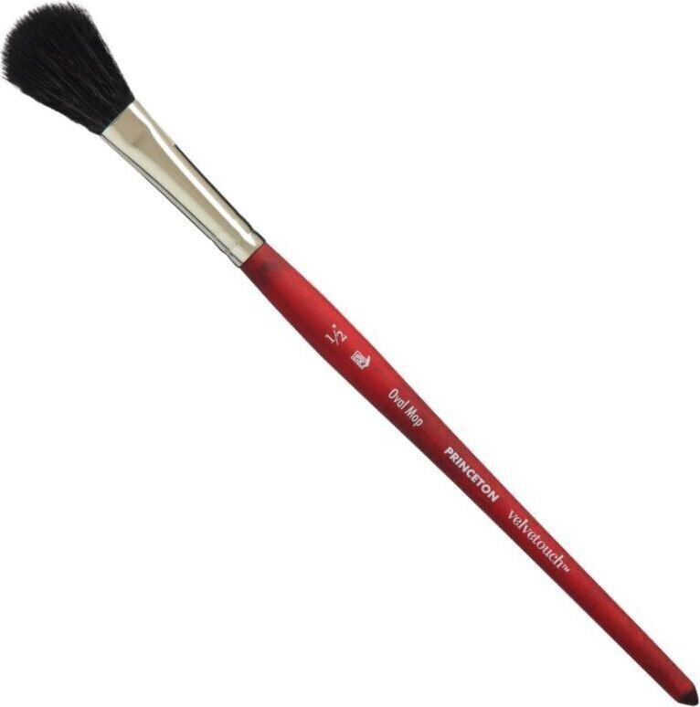 Четка за рисуване Princeton Brush Velvetouch Multi-Technique Овална четка 1/2 1 бр.