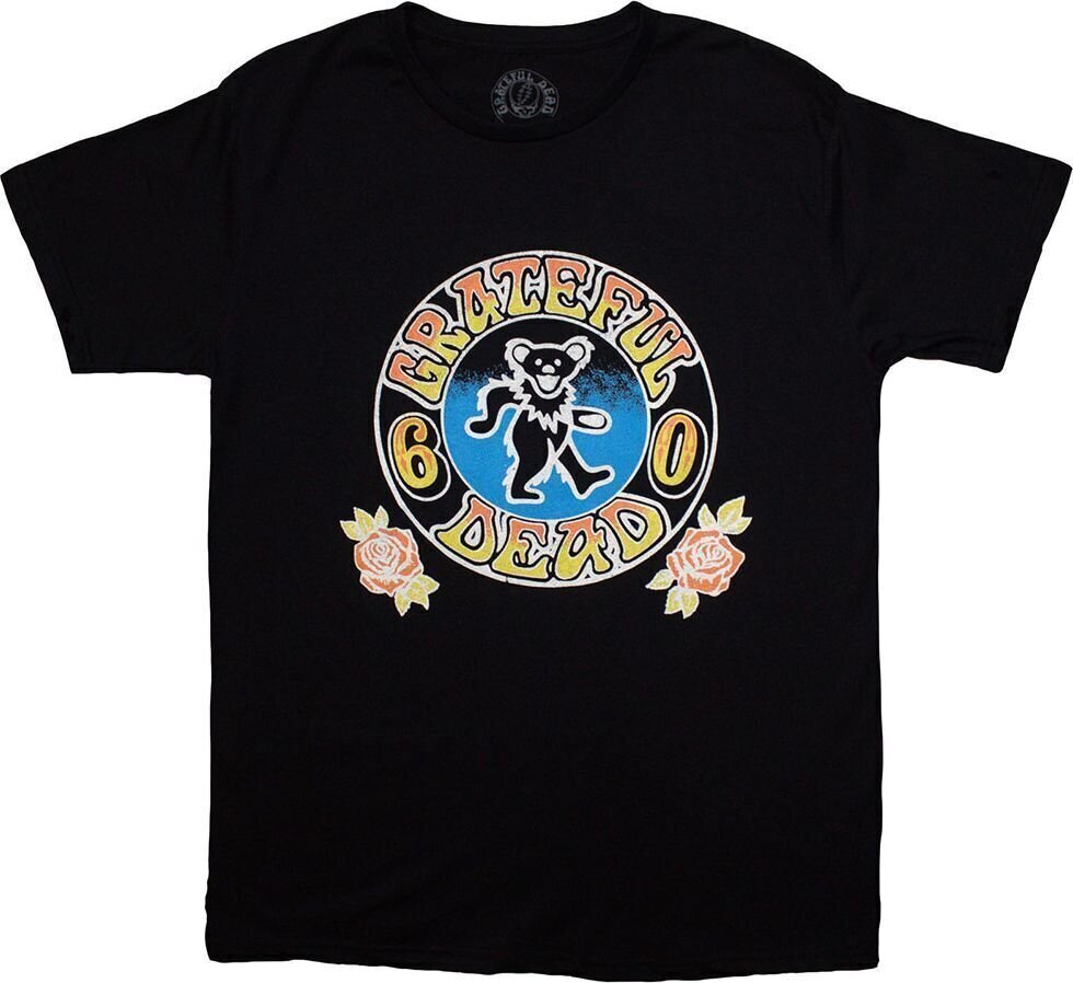T-Shirt Grateful Dead Bear Roses Black M T-Shirt