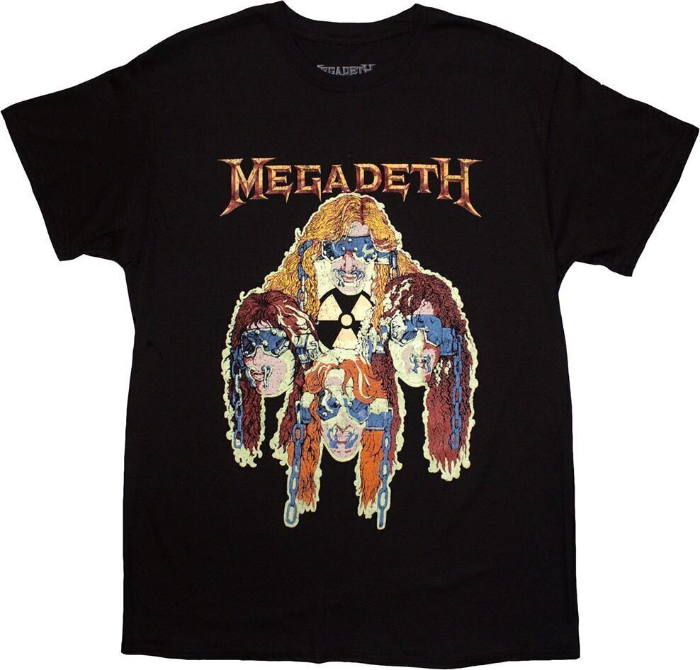 Skjorte Megadeth Nuclear Glowheads Black M Skjorte