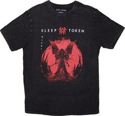 Ing Sleep Token Take Me Back To Eden Stone Wash Unisex Rövid ujjú póló/Black/Rövid