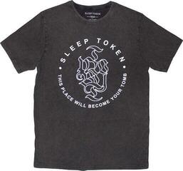 T-shirt Sleep Token Tomb Text Ring Stone Wash Black M T-shirt