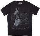 AC/DC Back In Black Bell Stone Wash Black S Majica