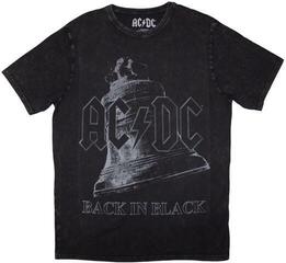 Tricou AC/DC Back In Black Bell Stone Wash Black M Tricou