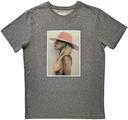 Lady Gaga Pink Hat Grey L T-Shirt
