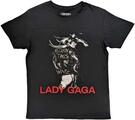 Lady Gaga Leather Jacket Black S T-Shirt