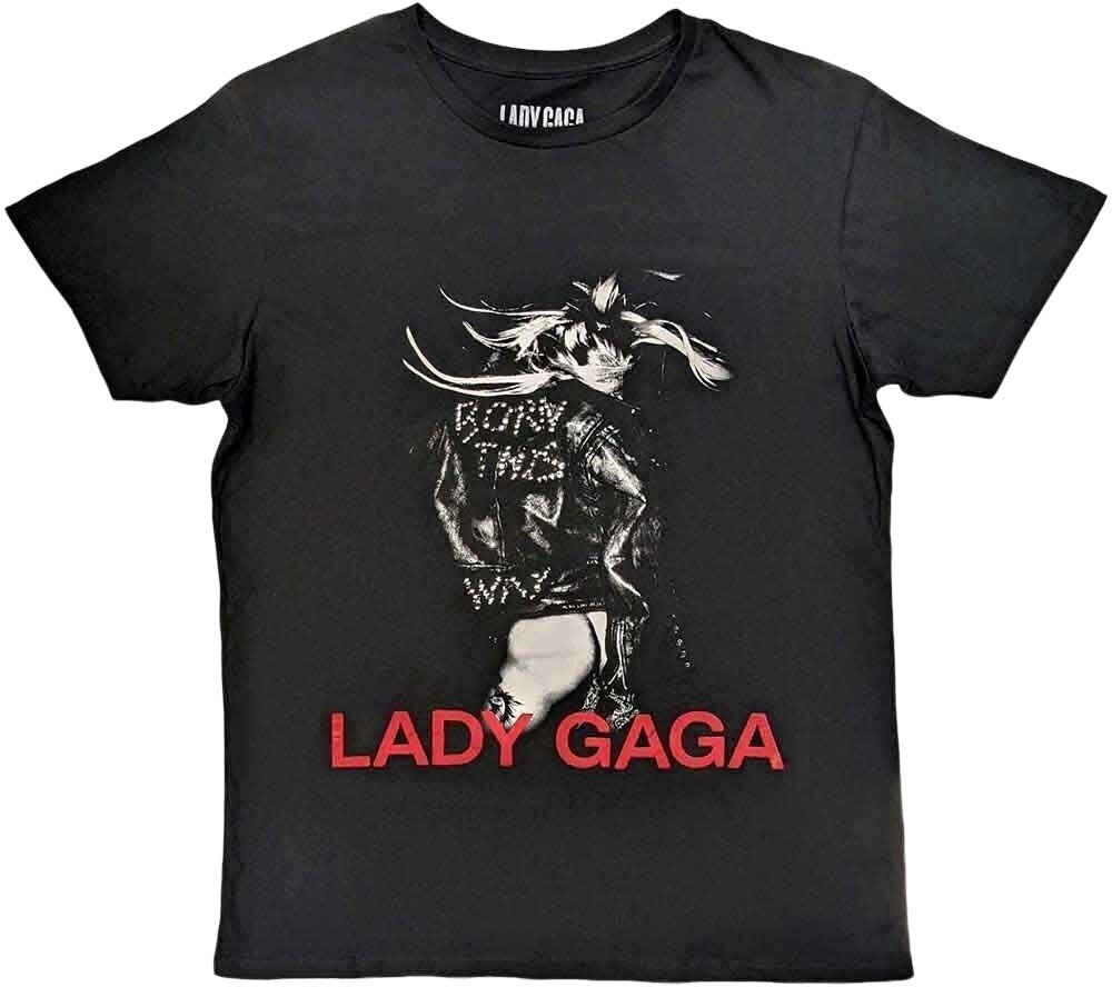 Tričko Lady Gaga Tričko Leather Jacket Unisex Black M