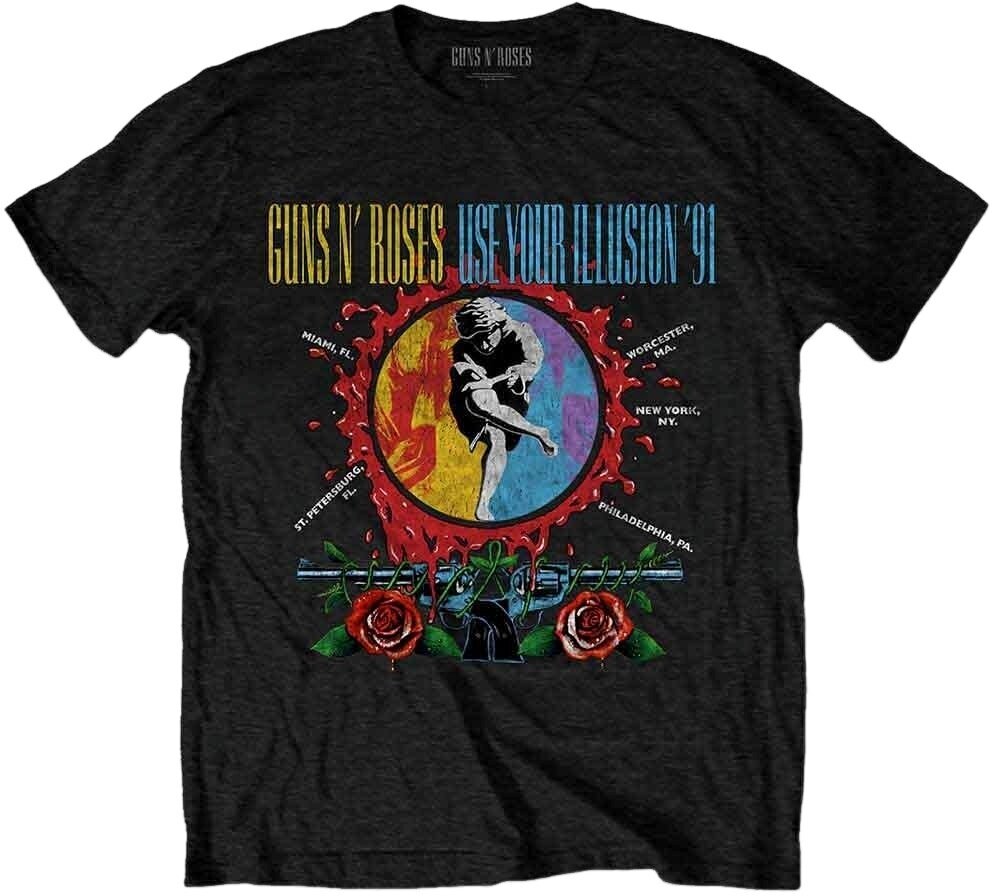 Πουκάμισο Guns N' Roses Use Your Illusion Circle Splat Black XL Πουκάμισο